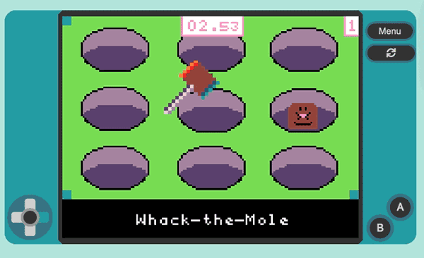 Makecode Arcade : 3 Whack the Mole